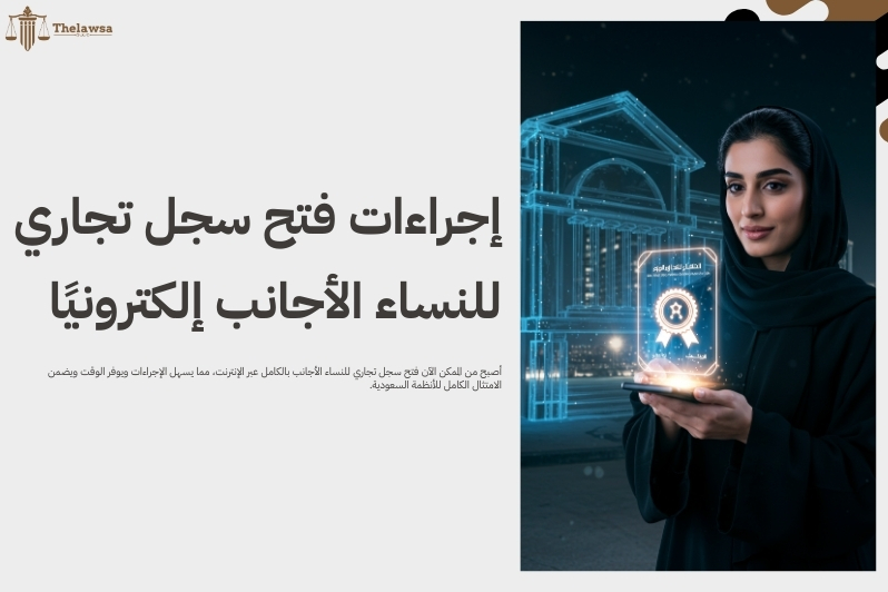 فتح سجل تجاري للنساء الأجانب