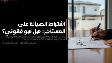 اشتراط الصيانة على المستأجر