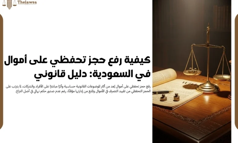 رفع حجز تحفظي على أموال