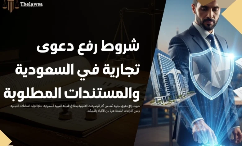 شروط رفع دعوى تجارية