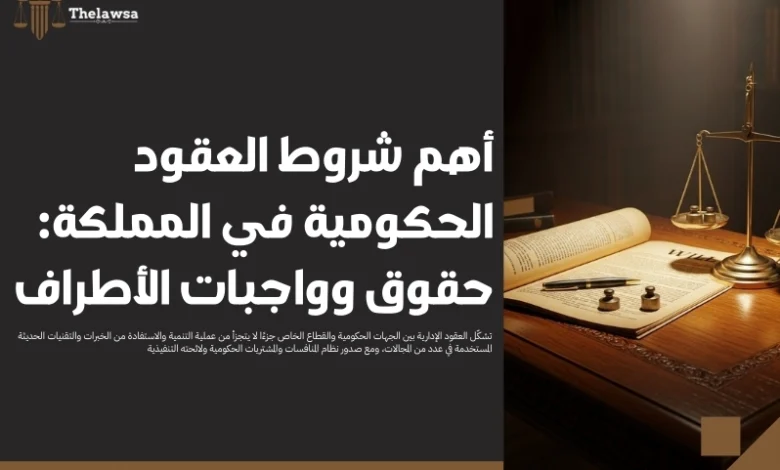 شروط العقود الحكومية