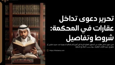 تحرير دعوى تداخل عقارات