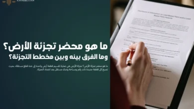 ما هو محضر تجزئة الأرض