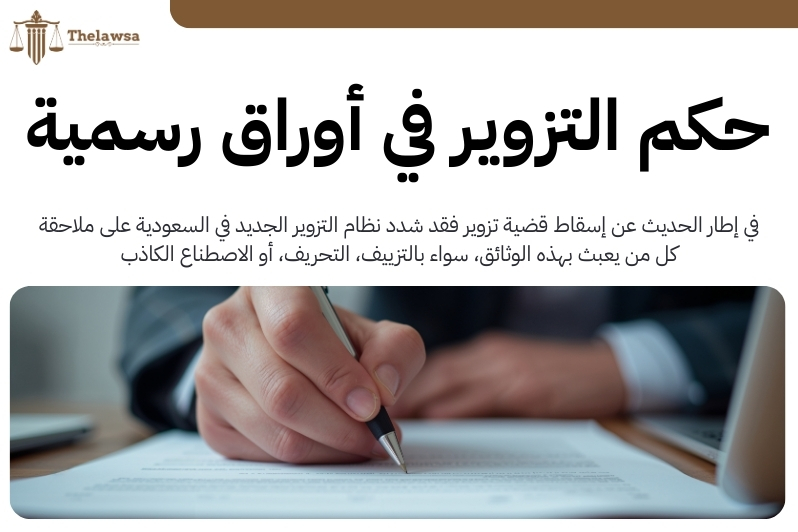 إسقاط قضية تزوير