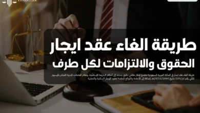 طريقة الغاء عقد ايجار