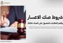 شروط صك الاعسار