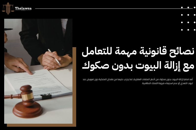 إزالة البيوت بدون صكوك