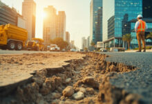 تعويض أضرار حفريات الشارع