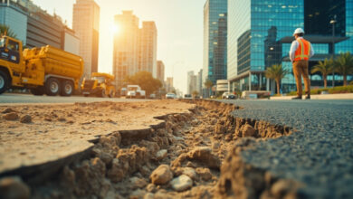 تعويض أضرار حفريات الشارع