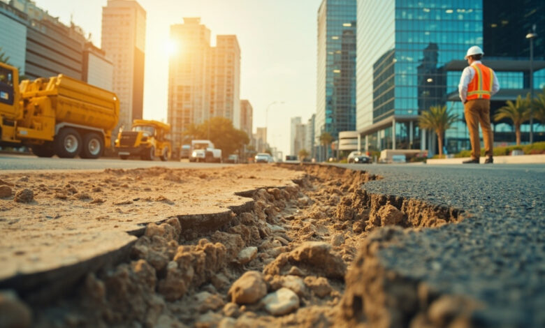 تعويض أضرار حفريات الشارع